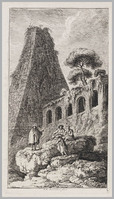 KG 13639
<br/>
Piramide van Sesto bij S. Pauli te Rome
<br/>
<em>Weirotter, François Edmund (1730-1771)</em>